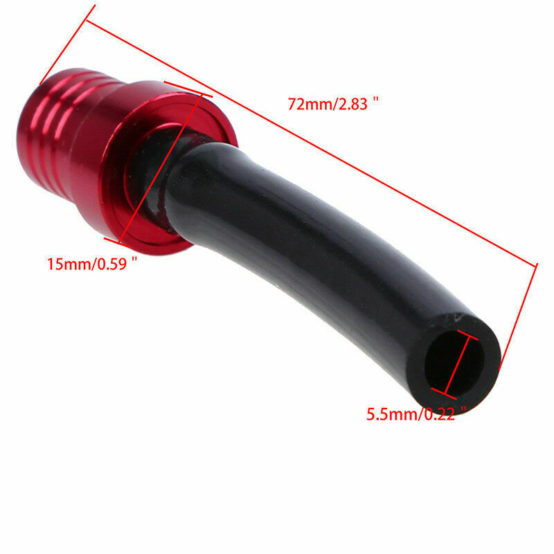 5xRed Gas Fuel Tank Cap Valve Vent 2 Way Vent Breather Dirt Pit Bike ATV Scooter