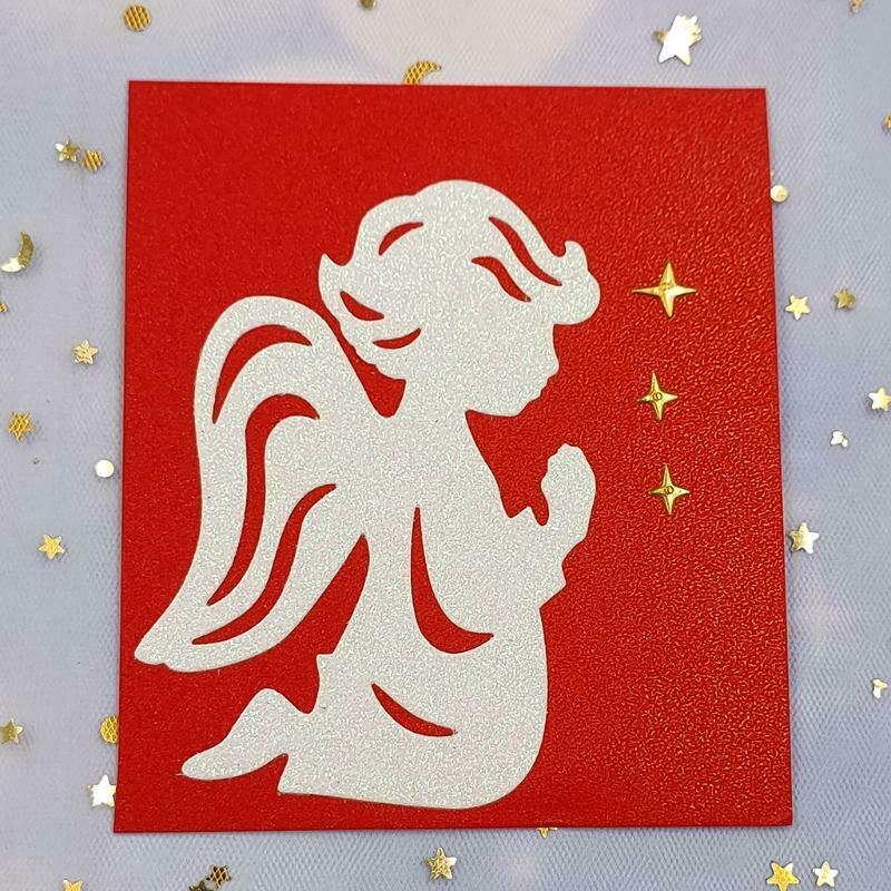 DIY Craft Scrapbooking Praying Angel Die-Cuts Frame Embossing Paper Scrapbooking