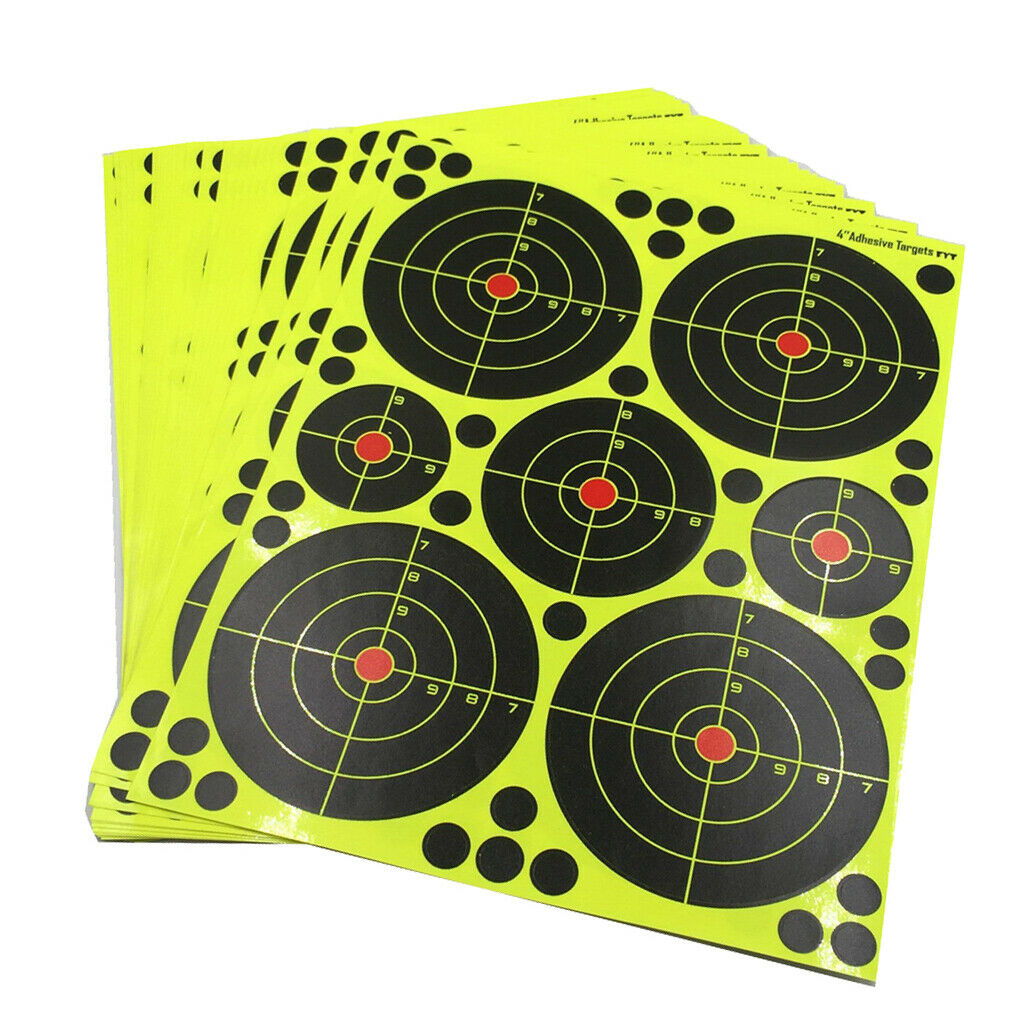20x Splatter Reactive Target Shooting Paper Target Shooting Accessories