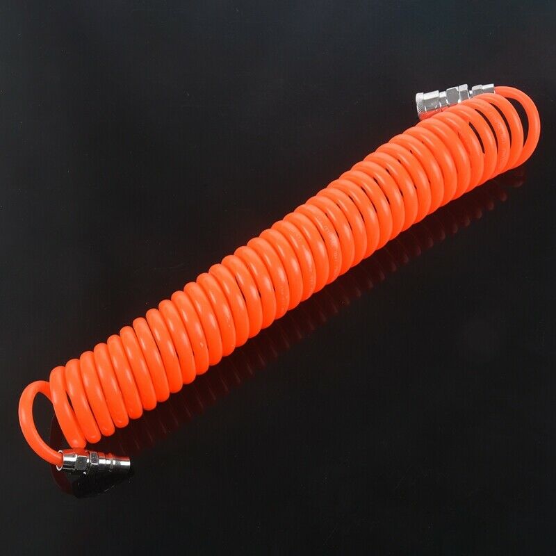 6M 19.7Ft 8mm x 5mm Flexible PU Recoil Hose Tube for Compressor Air Tool T3C9C9