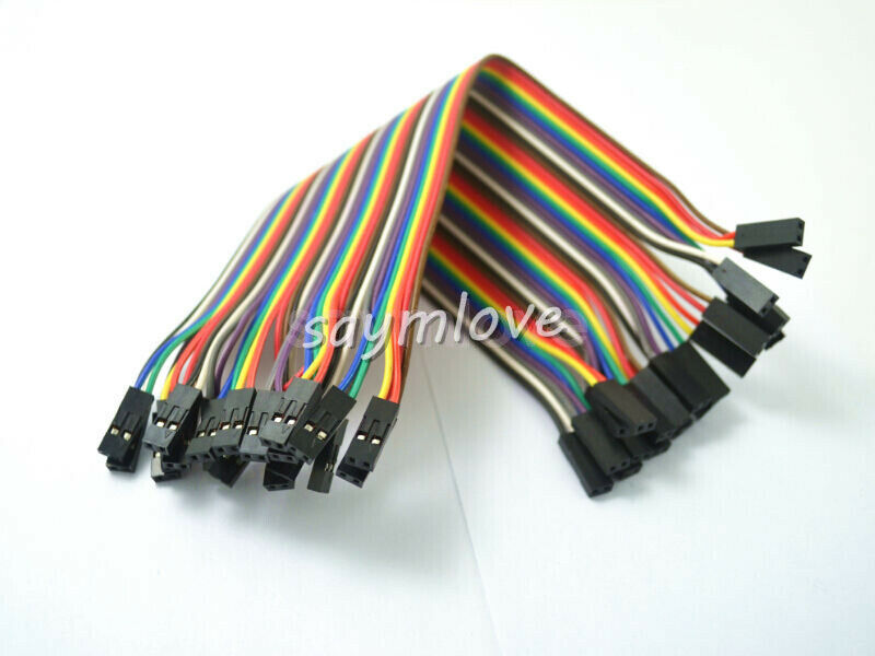 20pcs 2pin 20cm 2.54mm Female to Female jumper wire Dupont cable for Arduino