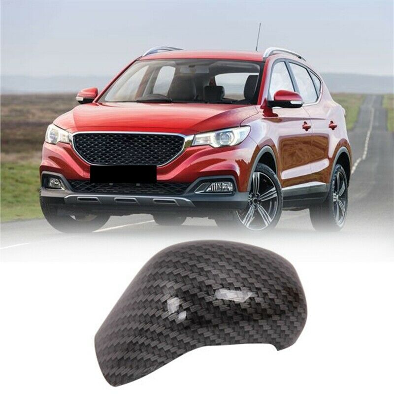 for MG ZS 2017 - 2020 EV MG6 Carbon Fiber ABS Gear Shift Knob Head Cover TriA9O6