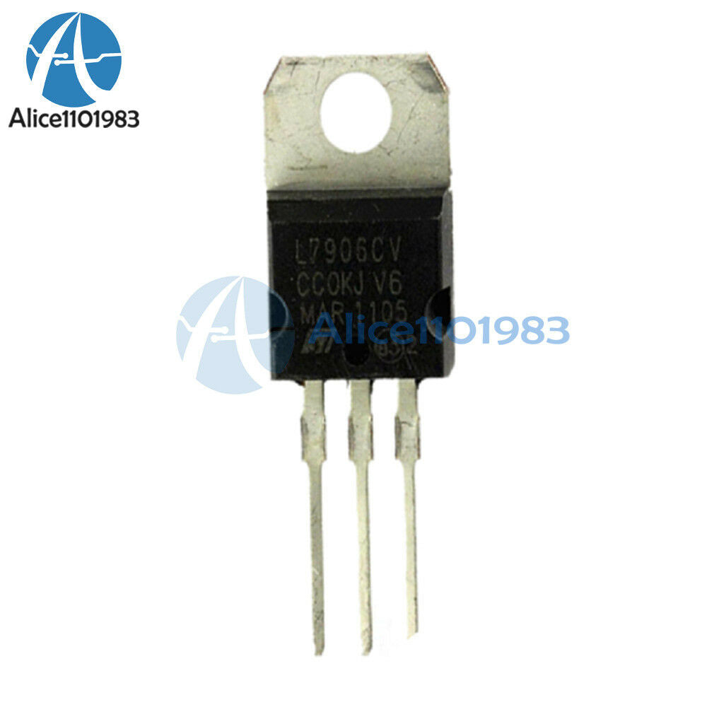 10PCS IC L7906CV 7906 TO-220 ST Voltage Regulator 8V NEW