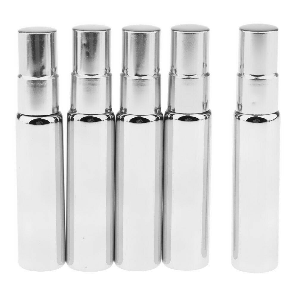 10Pcs 10mL Glass Refillable Perfume Empty Travel Spray Bottle Useful NEW