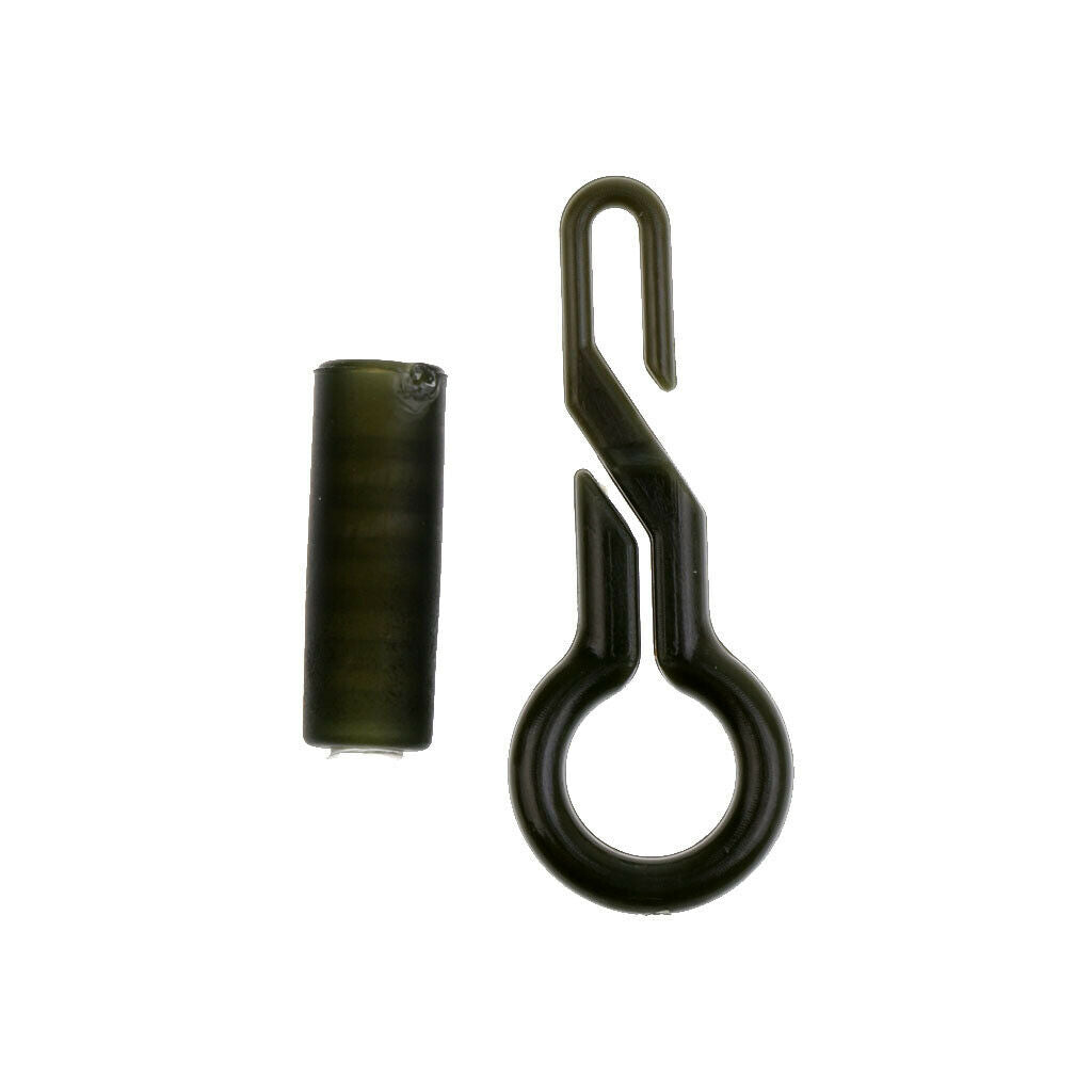 20 Pcs Back  &Tubes for Carp Fishing Carp Fishing Rig Accessory Kit