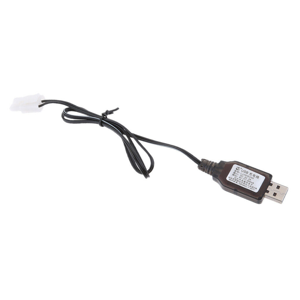 6V USB to L6.2 2P NI MH NI Cd Battery Charger Cable for RC Toys Drone