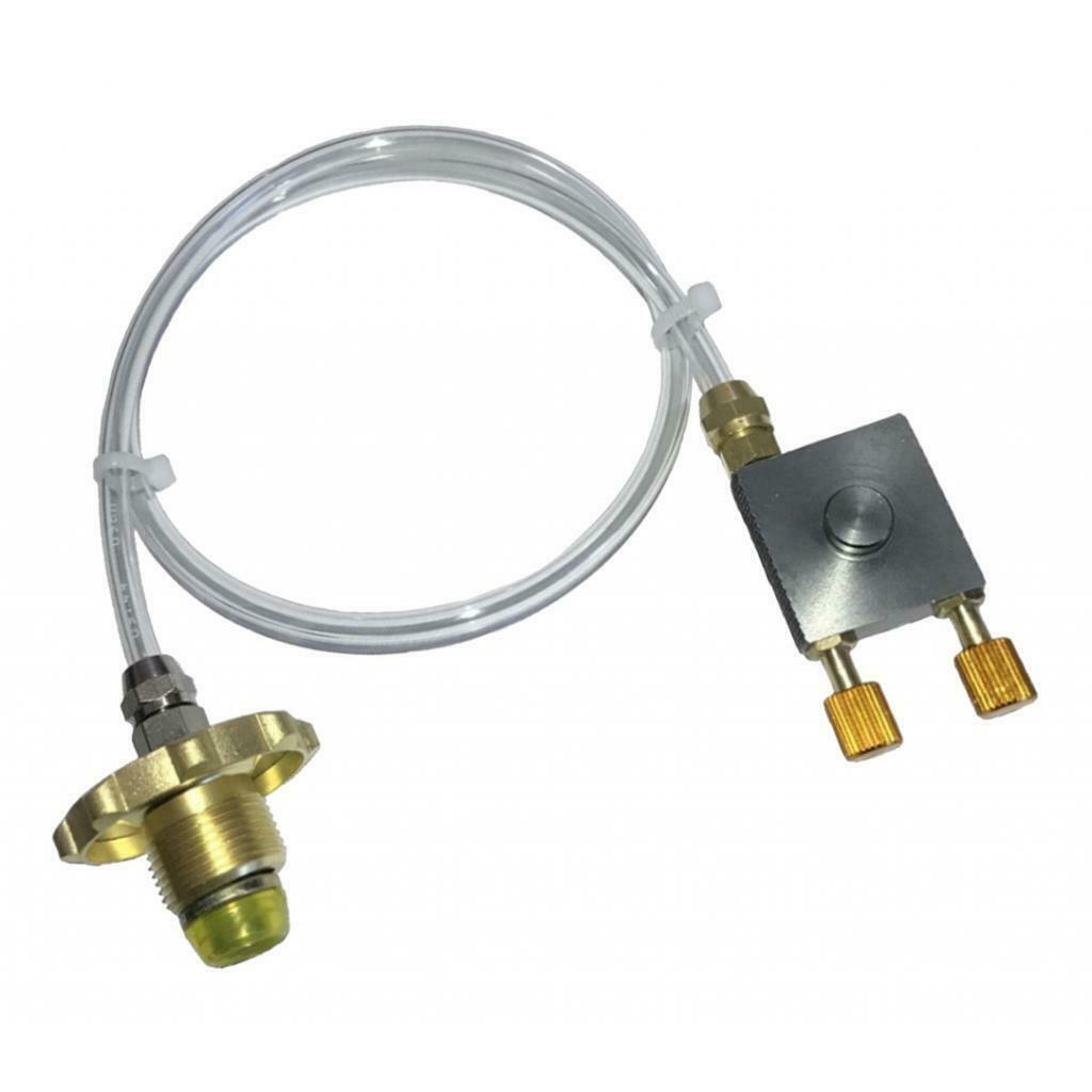 Lightweight Iron Propane Refill Adapter for Home BBQ M22X1.5 to 7 / 16-28UNE