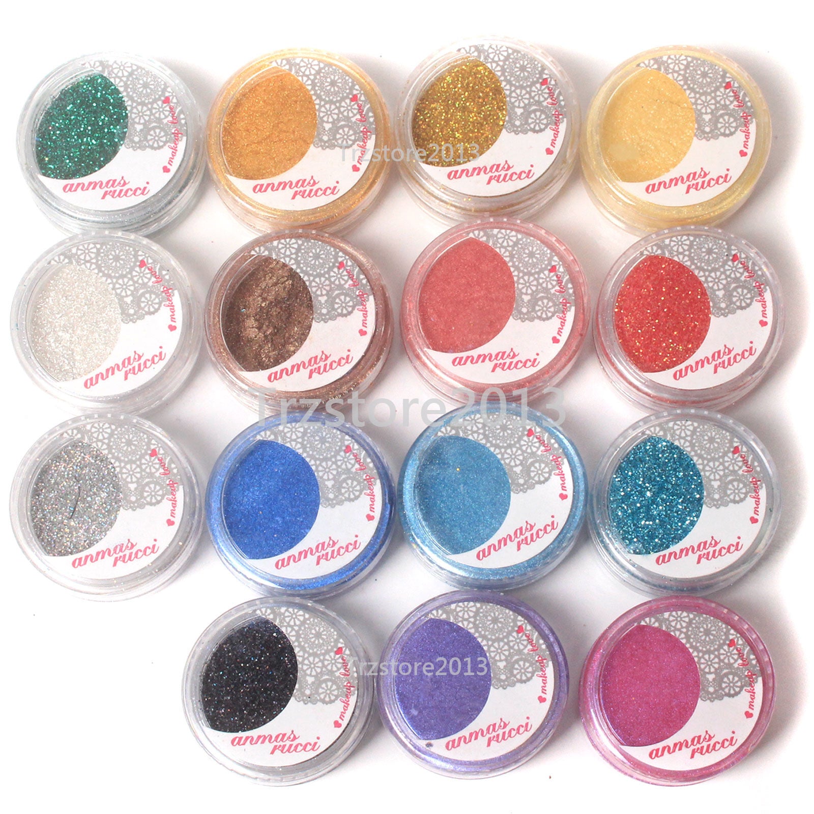 15 Colors Eye Shadow  Loose Powder Shimmer Matte Glitter Powder Cosmetic Makeup