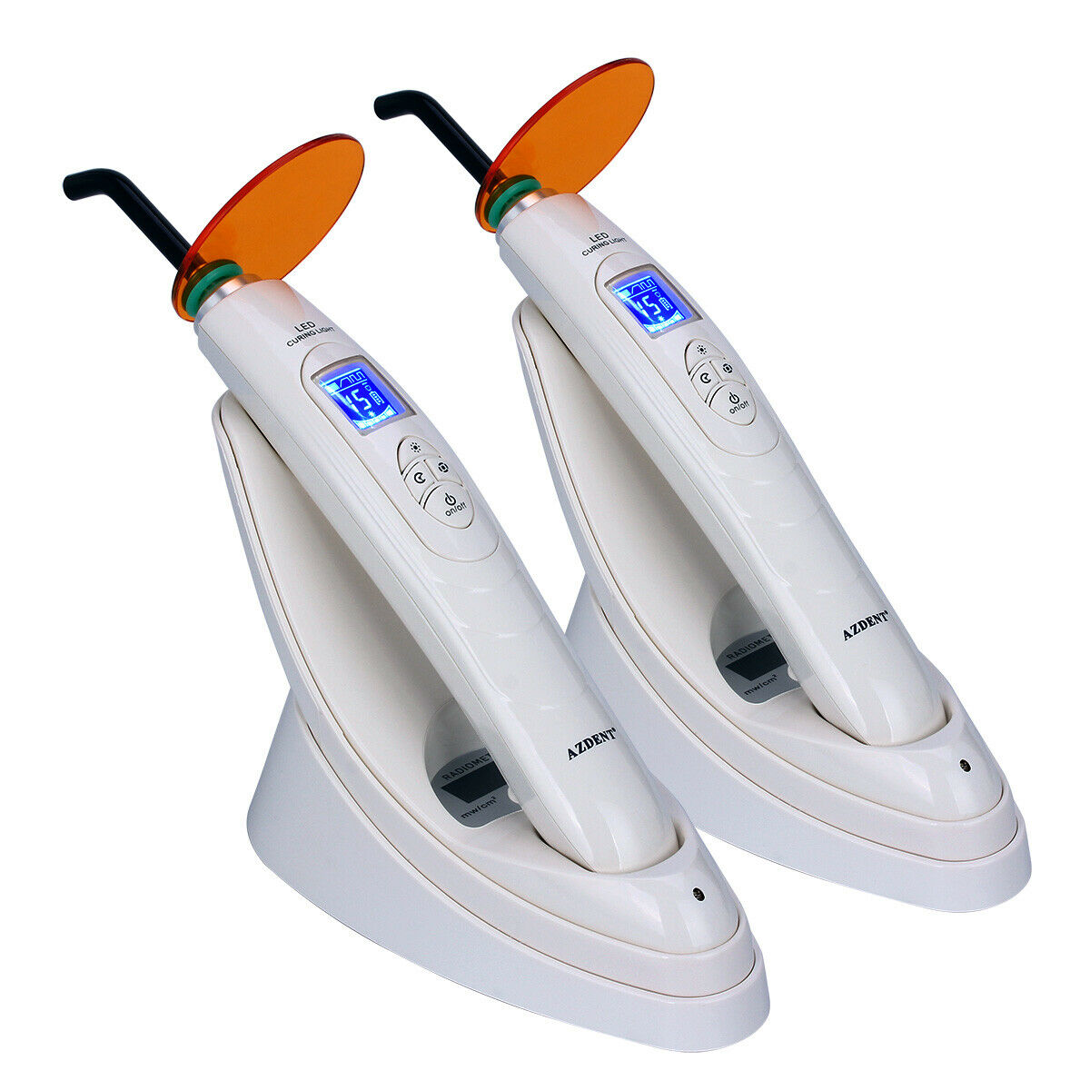 2X Dental Wireless Light Meter Lamp LED Curing Light AZDENT AZ688-2 2000mw/cm²