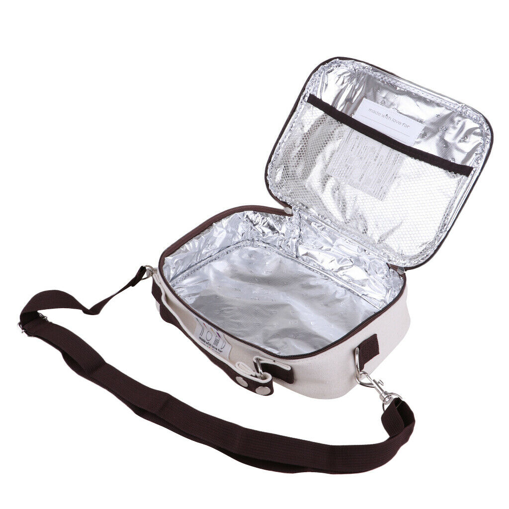 Portable Insulated Thermal Cooler Bento Lunch Box Tote Picnic Storage Bag Bird