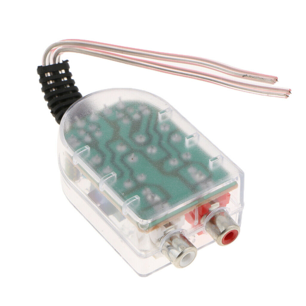 High to Low Level Adjustable Impedance Converter 2 Channel RCA Line Chemical