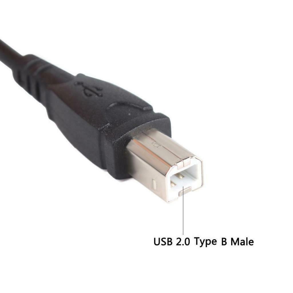 USB 2.0 Type A Female to USB 2.0 Type B Male Scanner Printer Adapter Cable