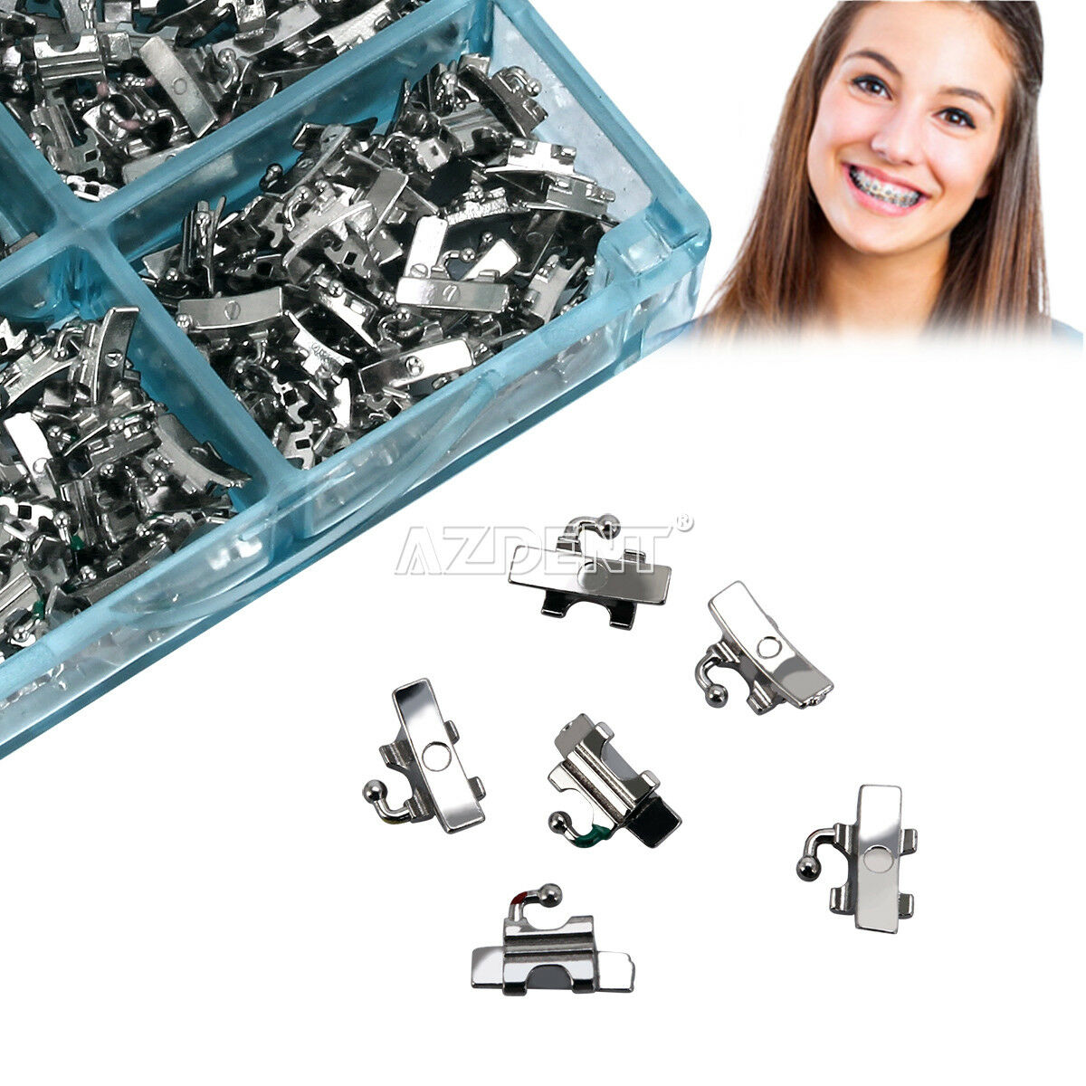 200pcs Orthodontic 1st Molar Weldable Convertible Buccal Tube Roth 022 U1/L1