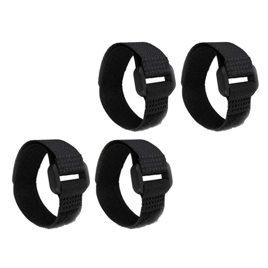 Set of 4 Rooster Collar Prevent Chicken from Screaming for Rooster Black