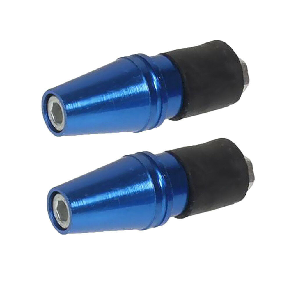 0.8" 20mm Universal Scooter Handle Bar End Plug Grip Ends Caps Blue