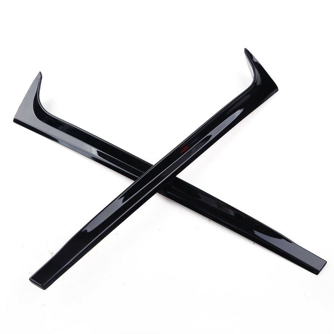 2x Rear Window Spoilers Canards Splitter Fit For VW Polo MK5 11-17 38.5x6.4cm An