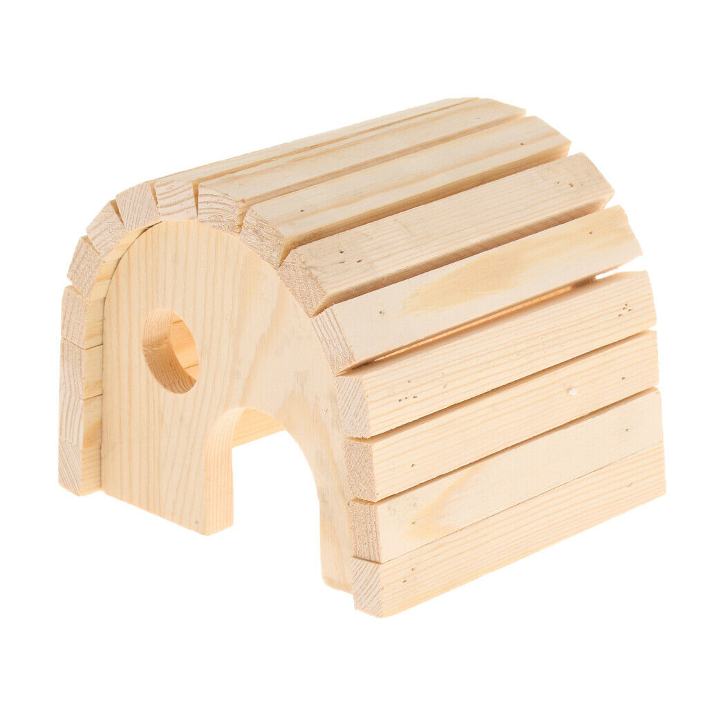 Hamster House Small Animals Hideout, Pet Mini Hut,Hamster Cages, Wood Hamster