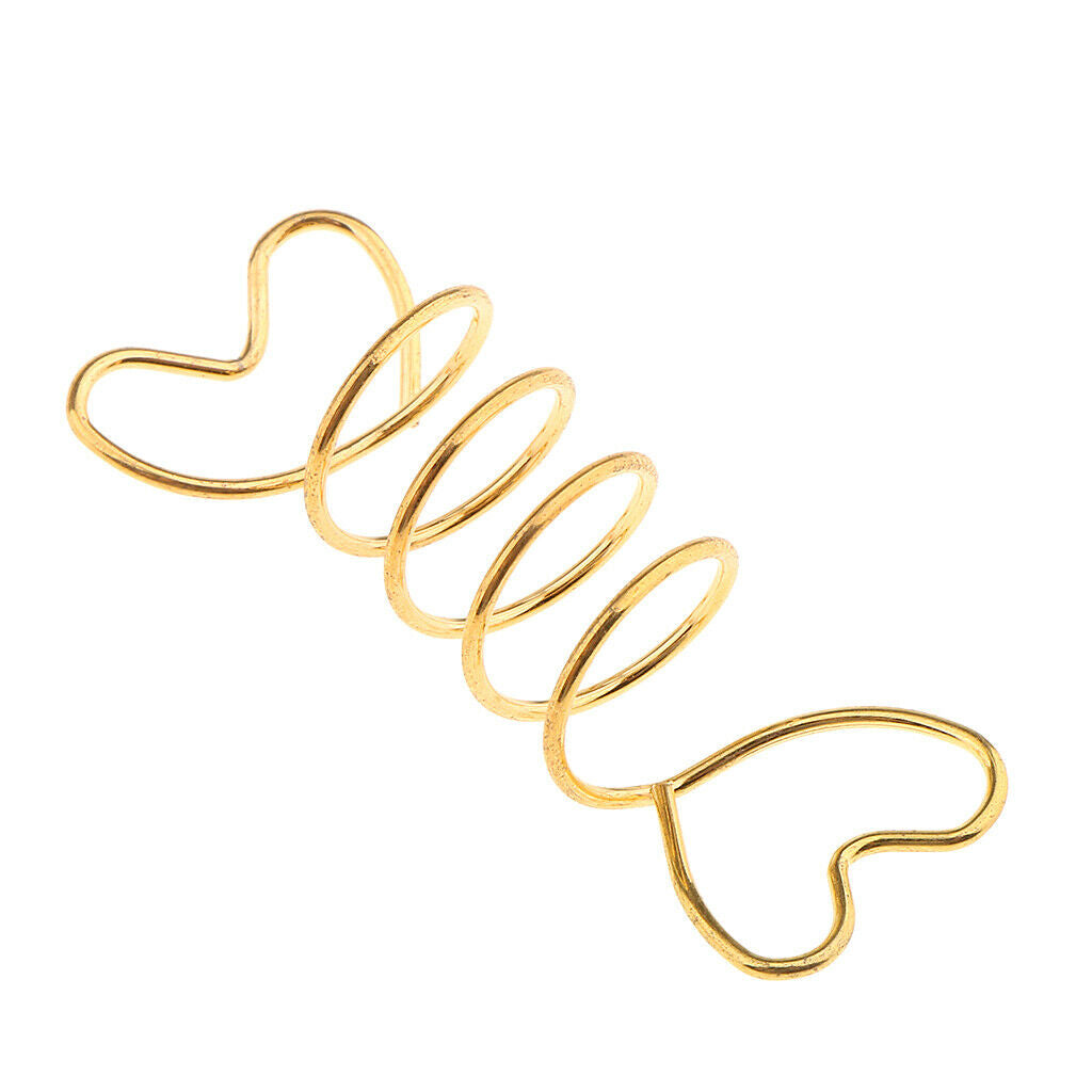 10PCS Dreadlock Beads Hair Spiral Rings Adjustable Hair Braiding Cuffs Clips