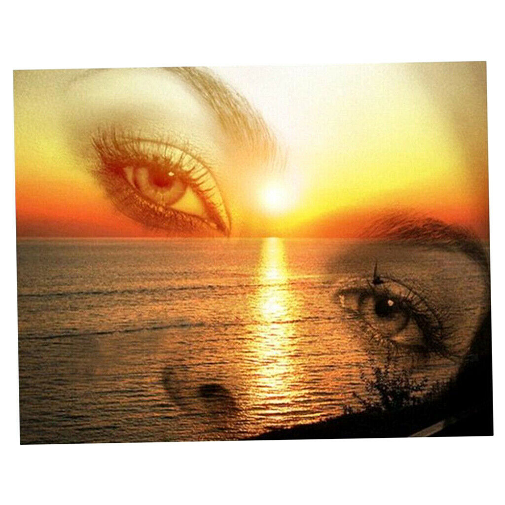 5D DIY Diamond Painting Full Drill Rhinestone Embroidery Kit Eye Landscape 1