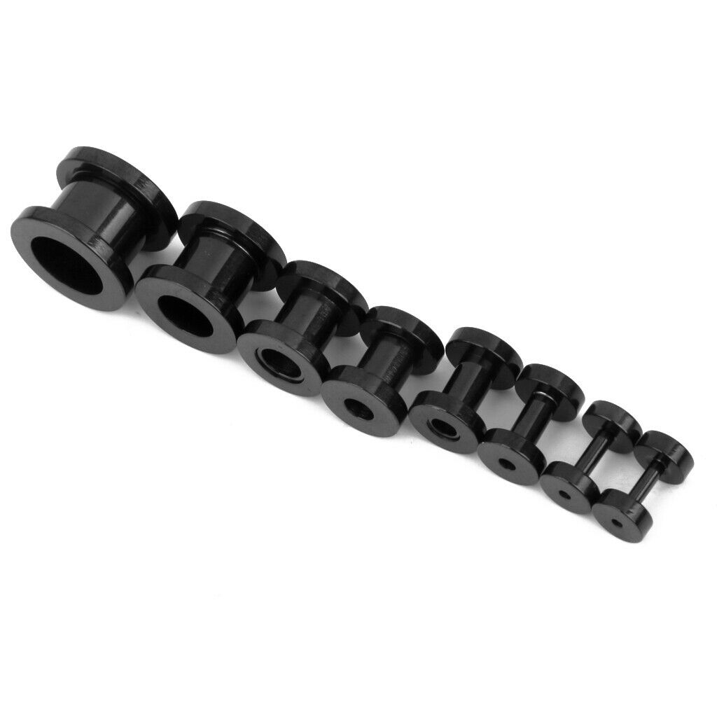 16PCS Stainless Steel   Tunnels Ear Connects to Expander Stretcher Drilling