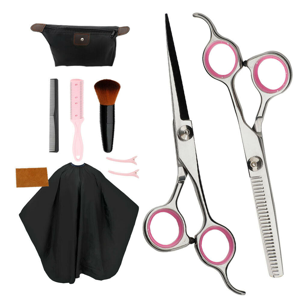 Hair Cutting Hairdressing Scissors Set and Accessories for Men Women C