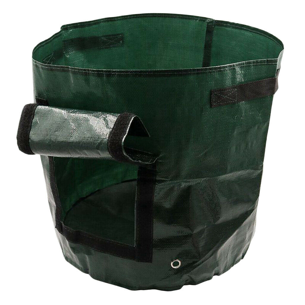3Pcs 7 Gallon Garden Potato Grow Bags Container with Handles Flap Sturdy