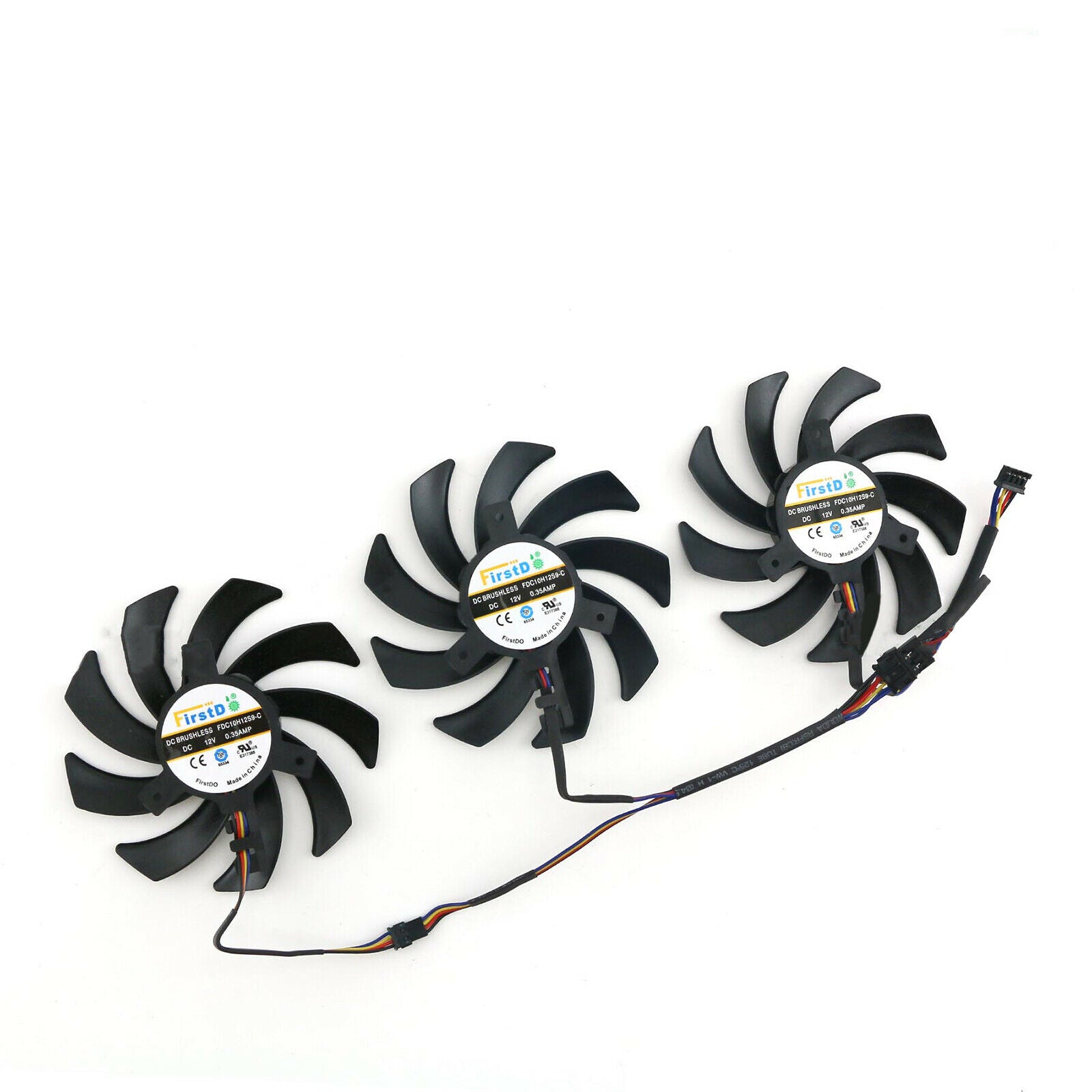 For Sapphire R9 380 390 Black Diamond Edition R9 390X Cooling Fans 3PCS/Set