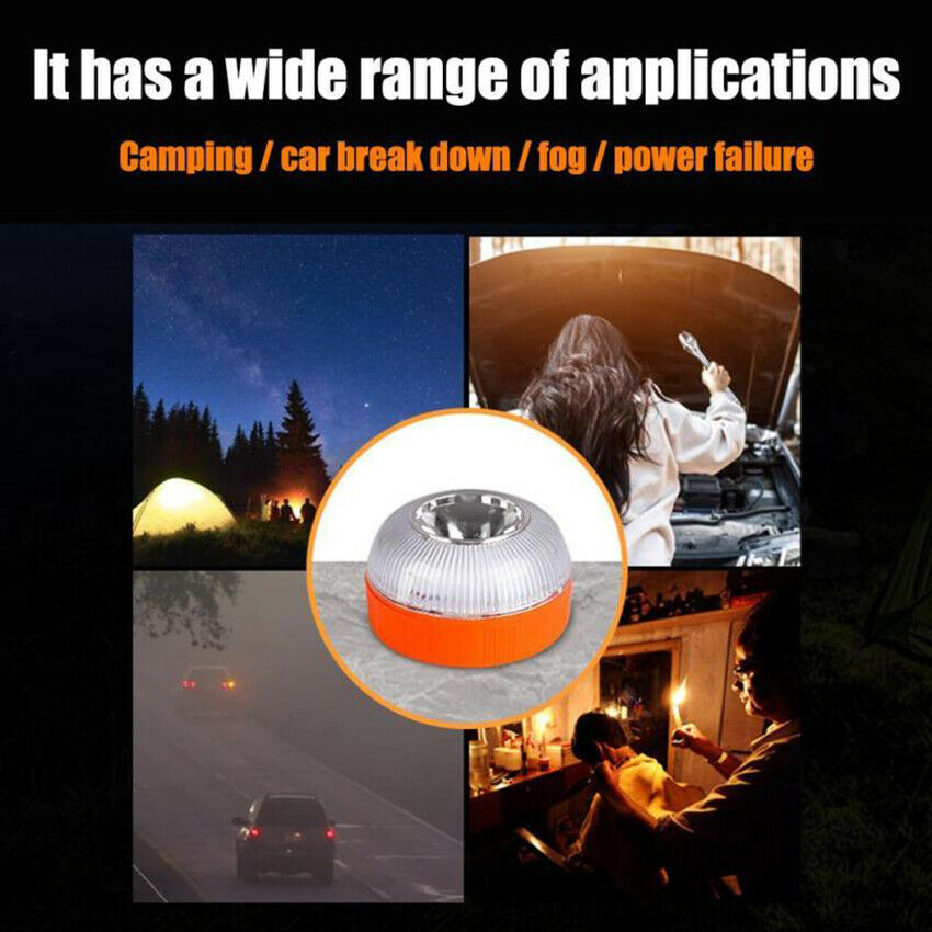 LED Emergency Light Magnetic Automatic Flash Light Car Ceiling Barricade Warning