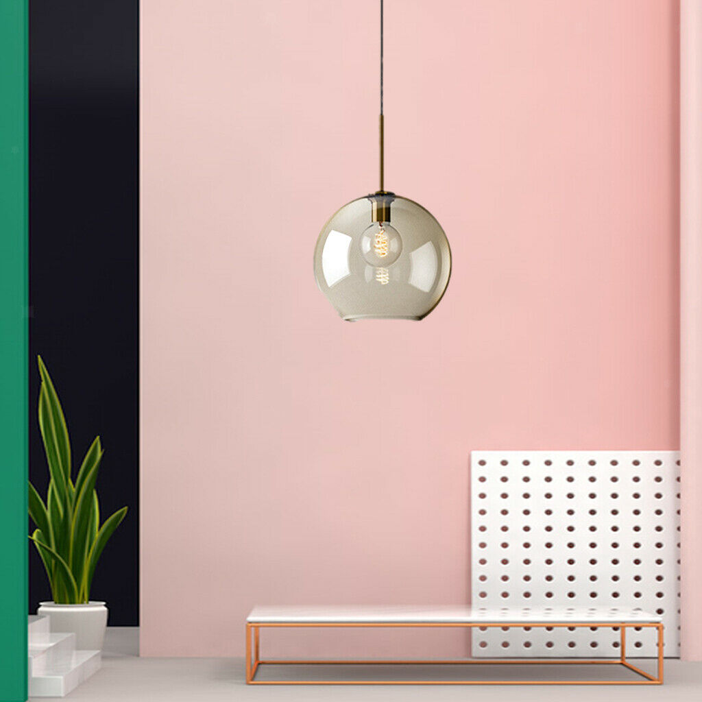Glass Ceiling Pendant Light Club Lighting for Kitchen Island 31x47cm