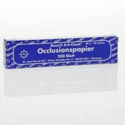 Bausch Arti-Check Articulating Paper – Straight, Box with Booklets, 200 Strips