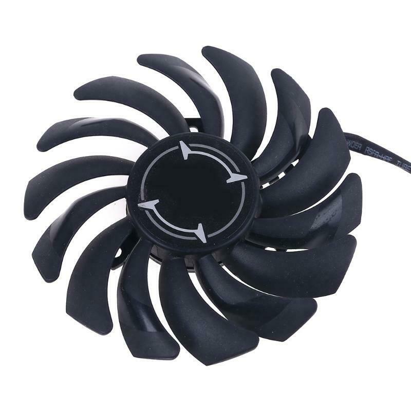 1 Pair 87mm PLD09210B12HH 4 Pin Graphics Video Card Cooling Fan for MSI RX 580
