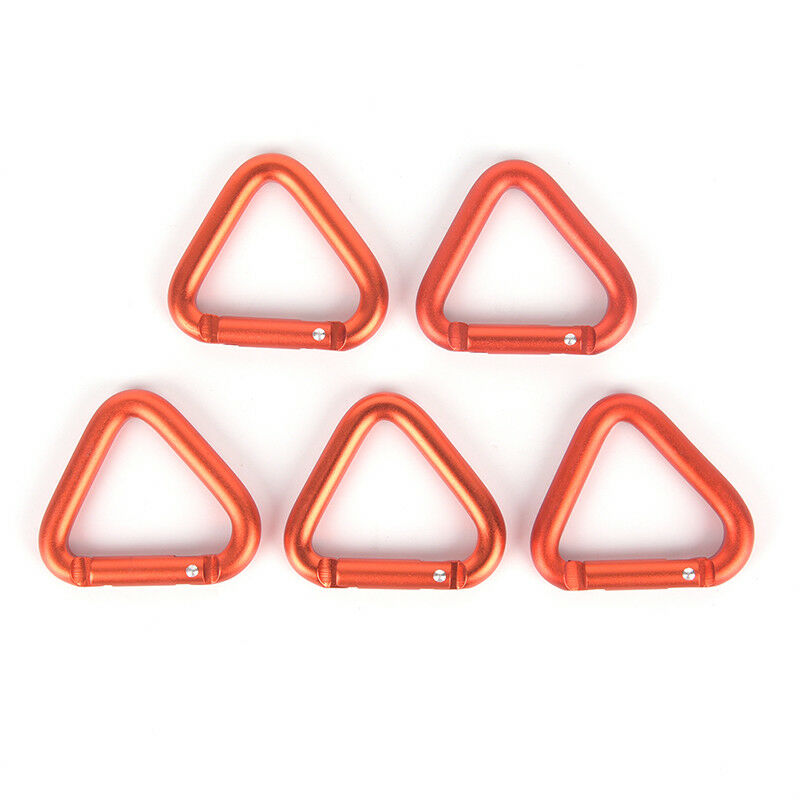 1pc Triangle Carabiner Outdoor Camping Hiking Keychain Snap Clip Hook Buc.l8
