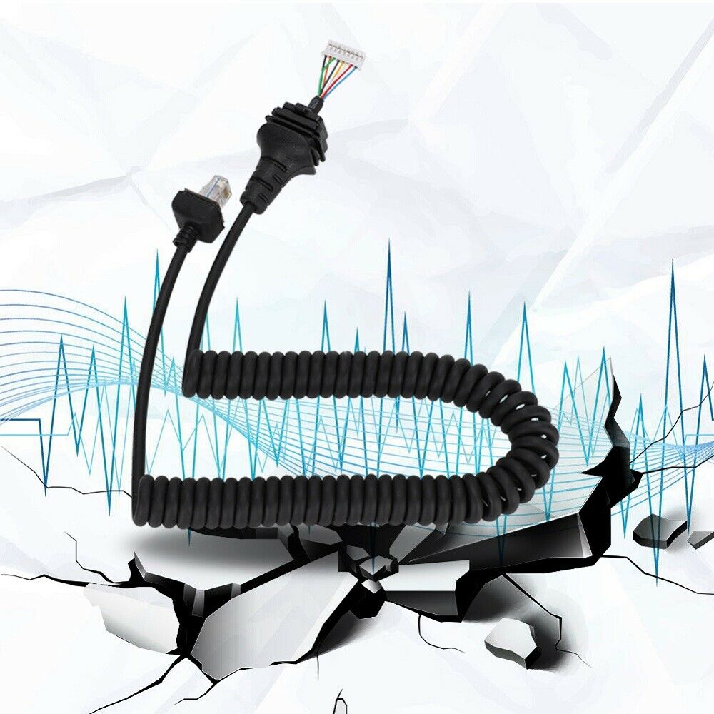 Speaker Mic Hand Microphone Replacement Cable Cord Fit for ICOM Radio Mic HM-152