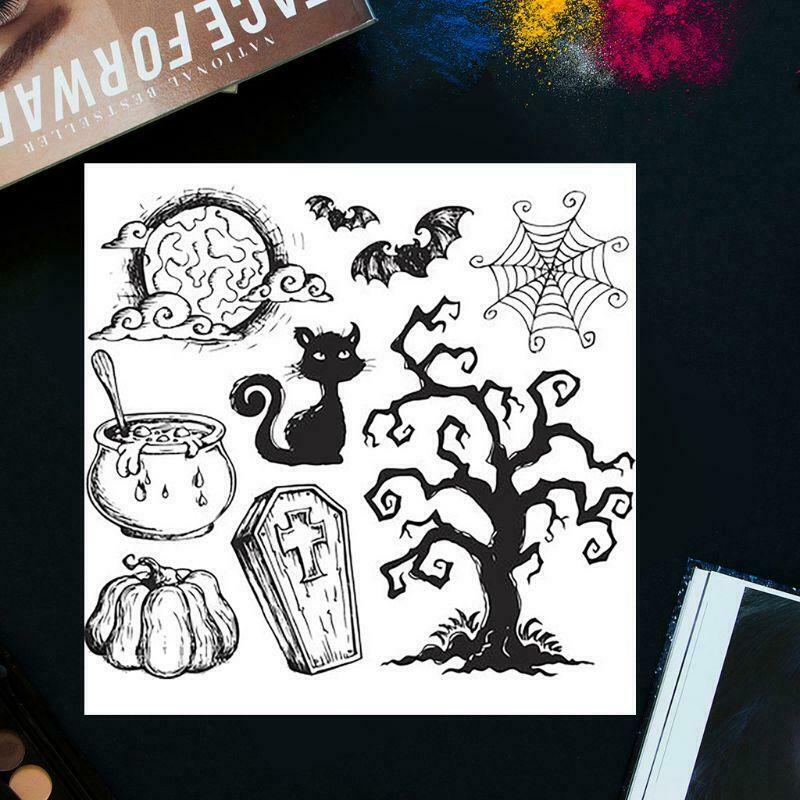 Happy Halloween Transparent Silicone Stamp Seal For DIY Scrapbooking Photo Album