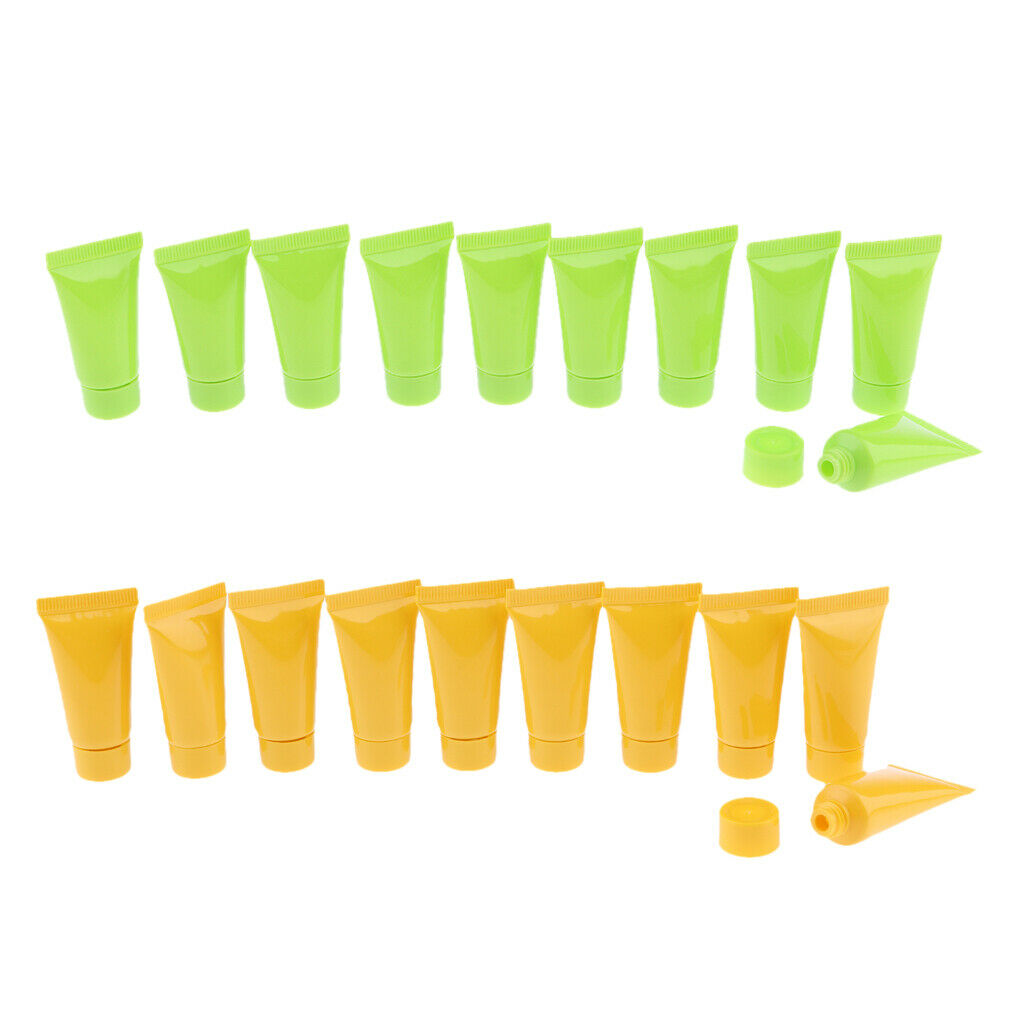 Pack 20 Refillable Empty Tubes Containers for DIY Lip Gloss Balm/ Cosmetic for