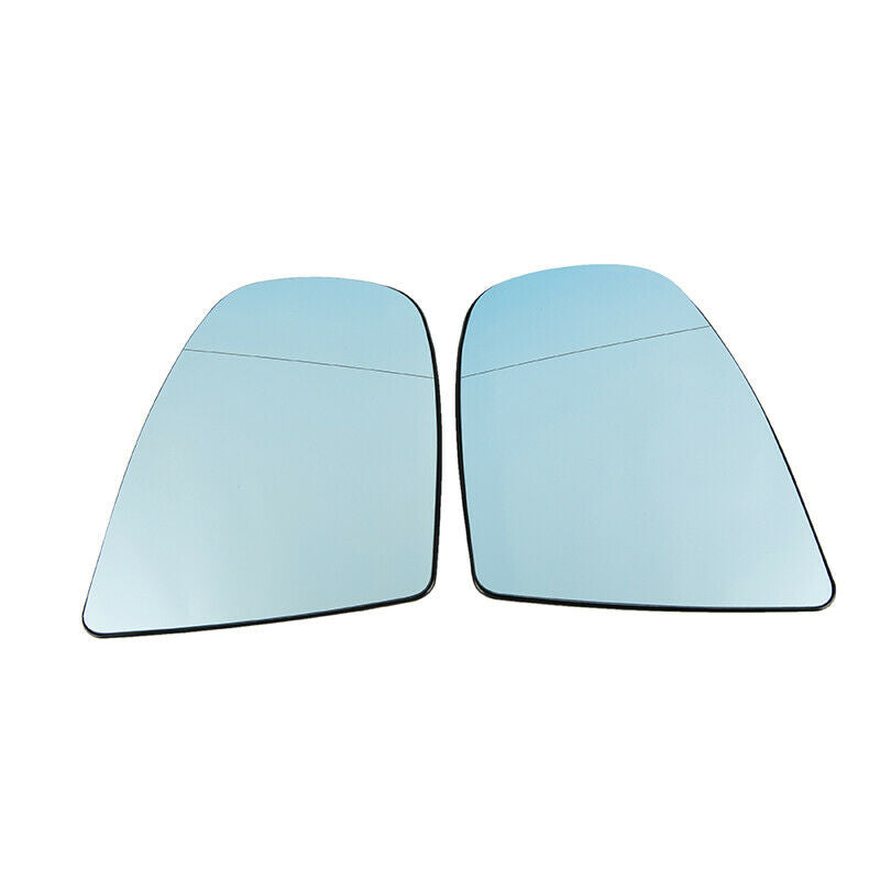 For BMW X5 X6 E71 E72 2007-2013 Pair Side Mirror Glass Left & Right Blue