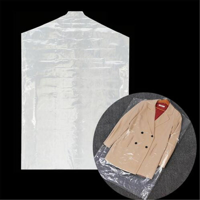 50X 60*90cm Clear Polythene Garment Covers Plastic Dry Clothes  Dust-proof Bags