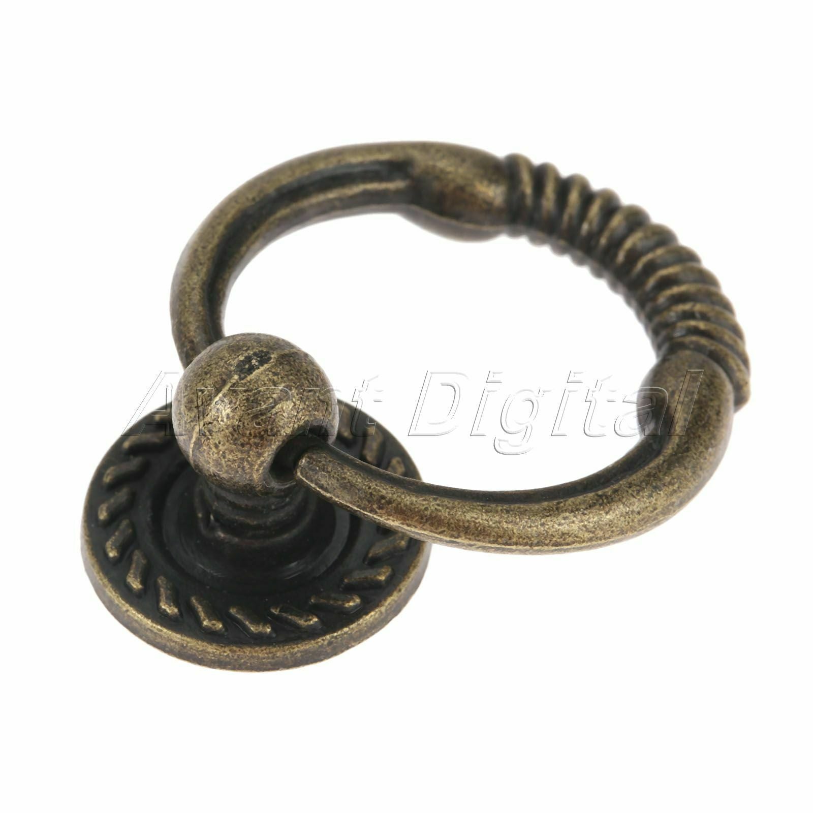 43*37mm Kitchen Cabinet Drawer Knob Ring Furniture Door Pull Handle Hardware