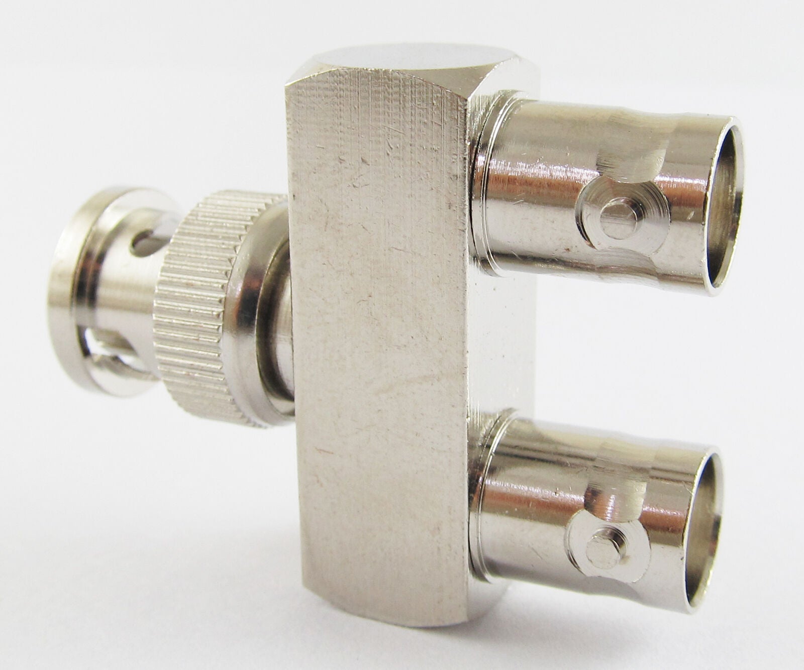 10pcs Nickel Plated Brass BNC Male to 2X BNC Female 3 Way Y RF Adapter Connector