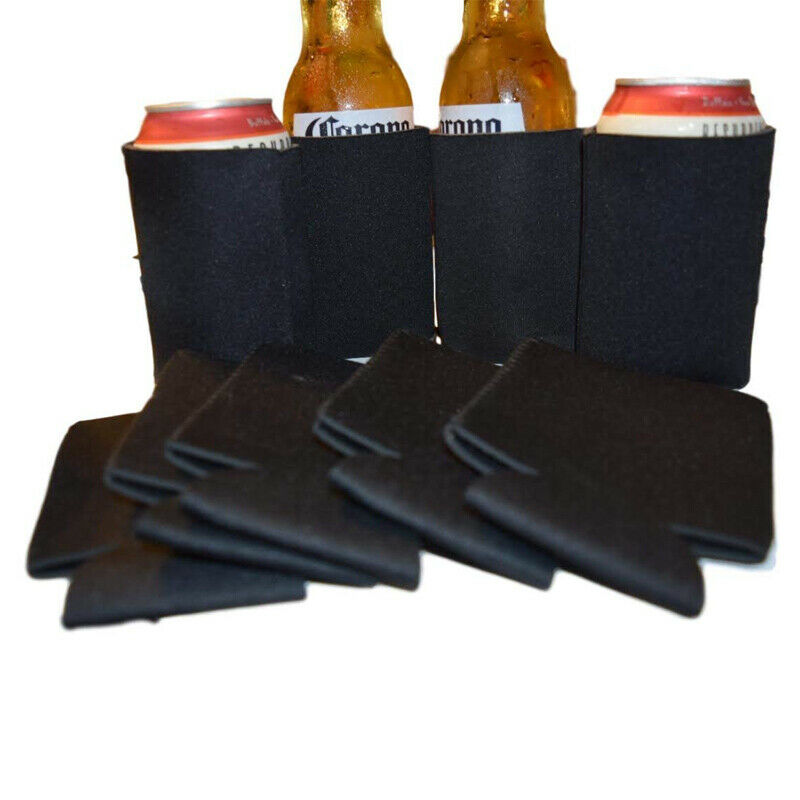 10pcs Stubby Soda Can Sleeve Tin Cooler Holder Wedding Birthday Party Gift Favor