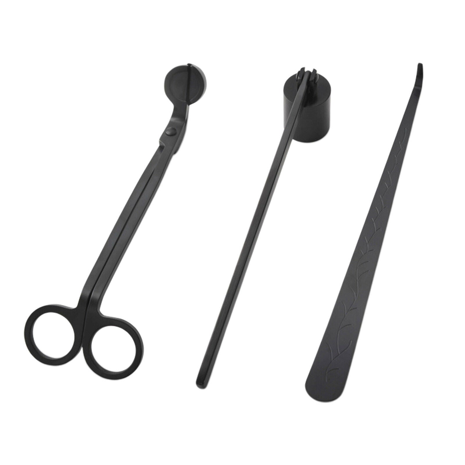 Black Candle Wick Trimmer Snuffer Dipper Oil Lamp Cutter Tool Care Kit