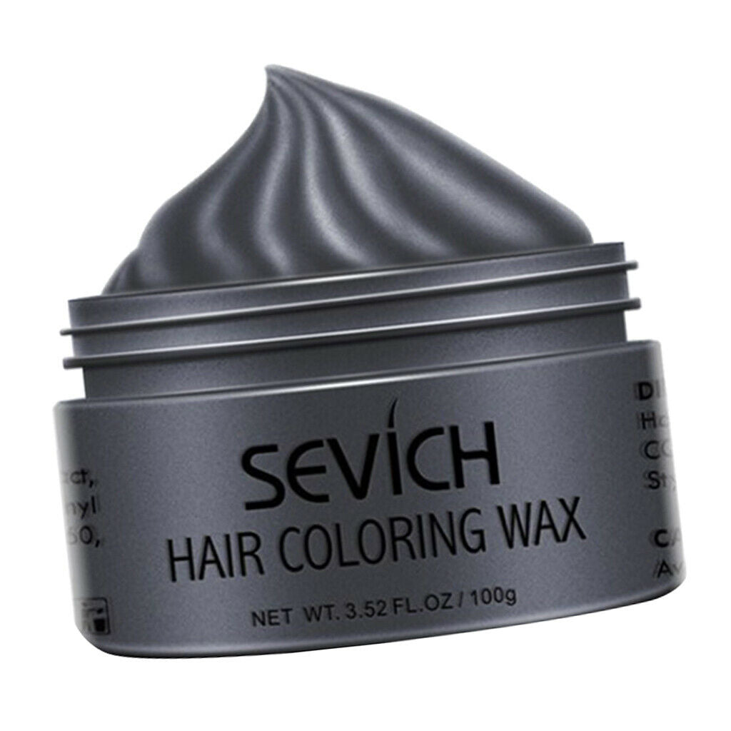 Quick Drying Hair Wax Dye Salon DIY Festival Molding Coloring Wax Mud Black