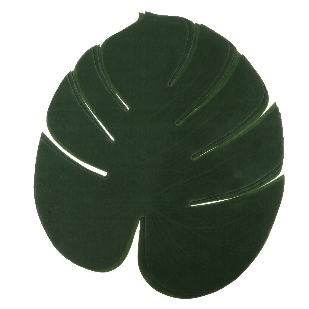 5x Large Artificial Leaf Faux Palm Leaves Table Placemat Dining Mat Pad