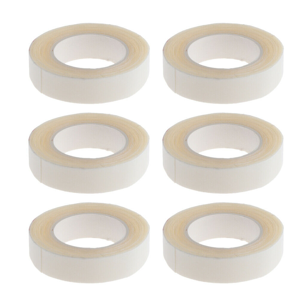 6 Rolls 300cm White Double Sided Hairpiece Tape Toupee Tape Heat Resistant