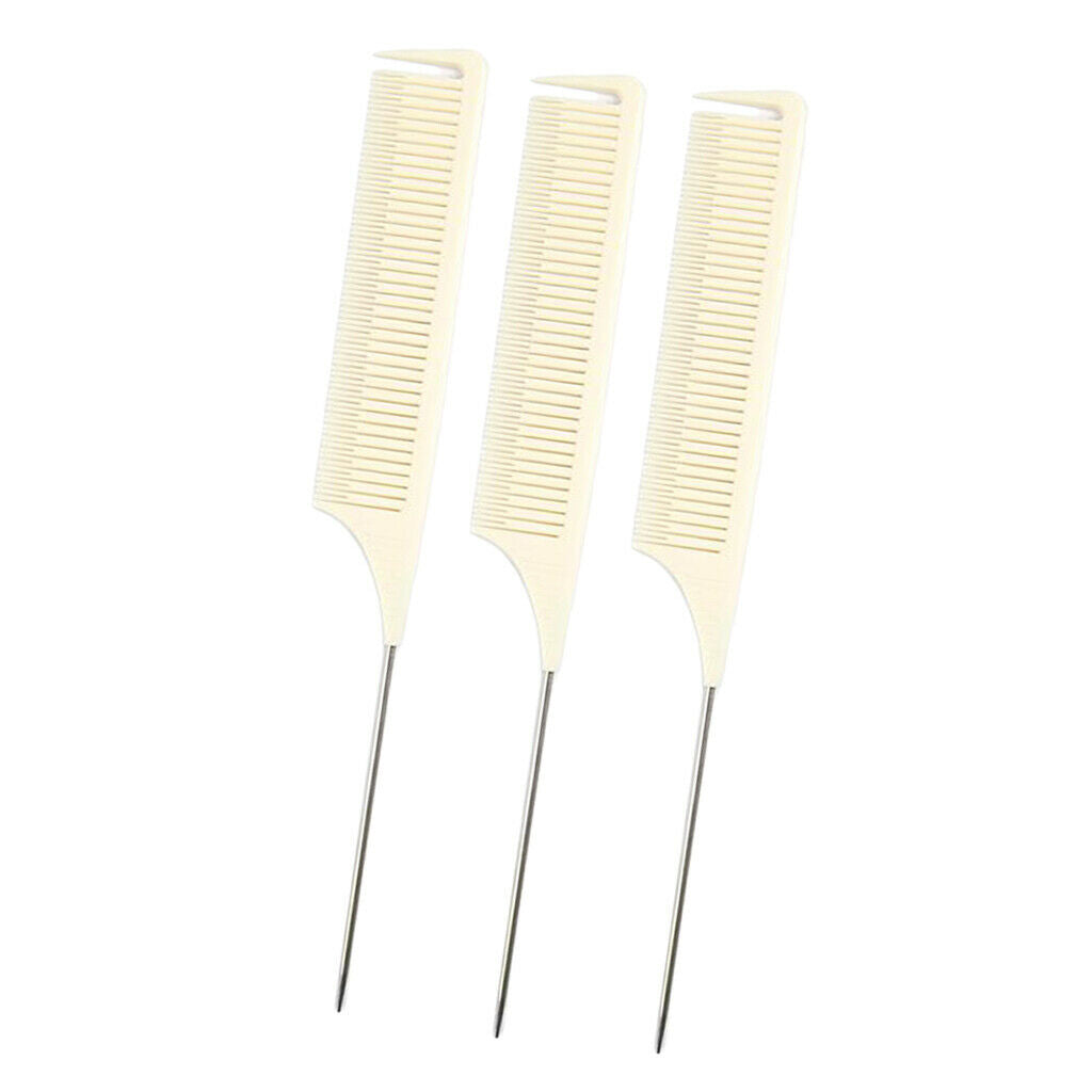 3x New Pro Sectioning Weave Highlighting Foiling Hair Comb for Salon Dyeing