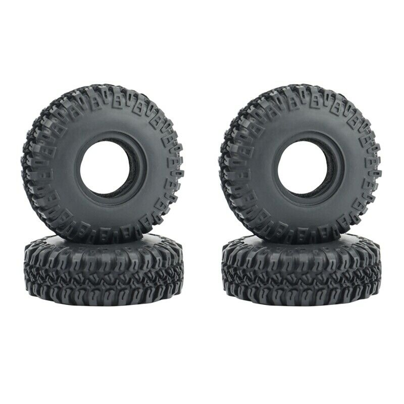 4PCS 52X18mm 1.0 Inch Soft Rubber Wheel Tyre Tire for 1/24 RC Cler Car Axial SY4