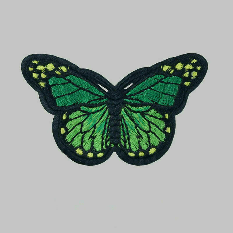 10 x Embroidery Butterfly Sew Iron On Patch Badge Embroidered Applique U4N4