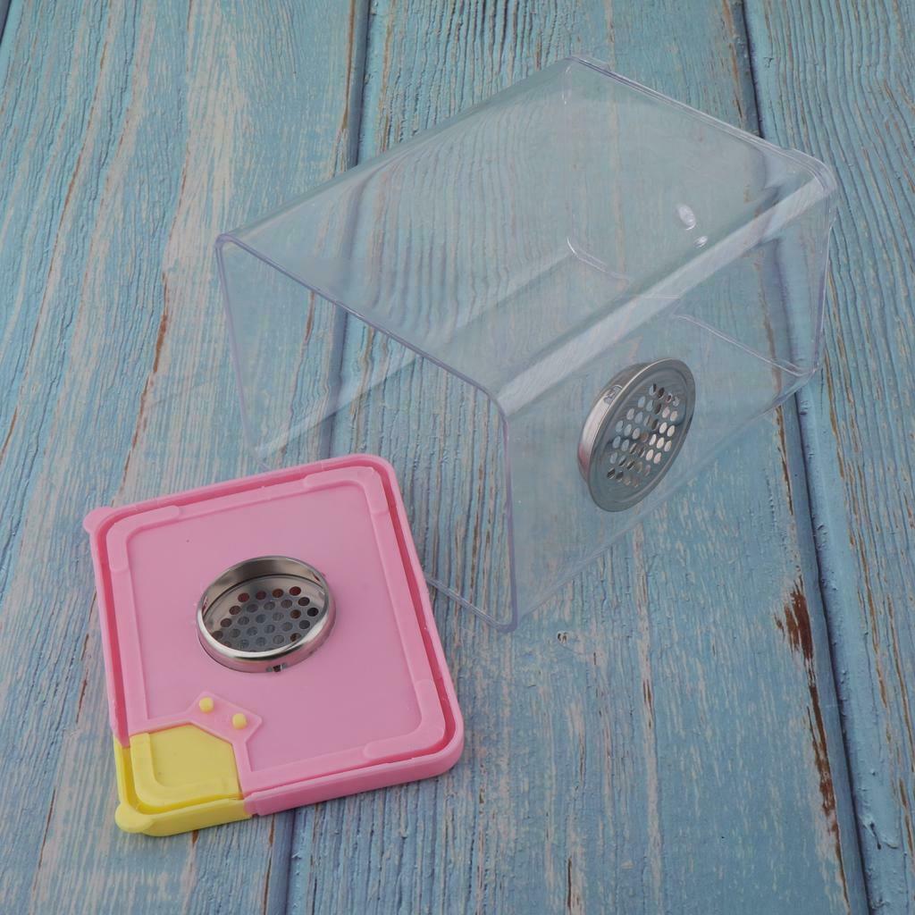 Set of 2 Plastic Plastic Reptile Spider Incubation Box Habitat Hatchery