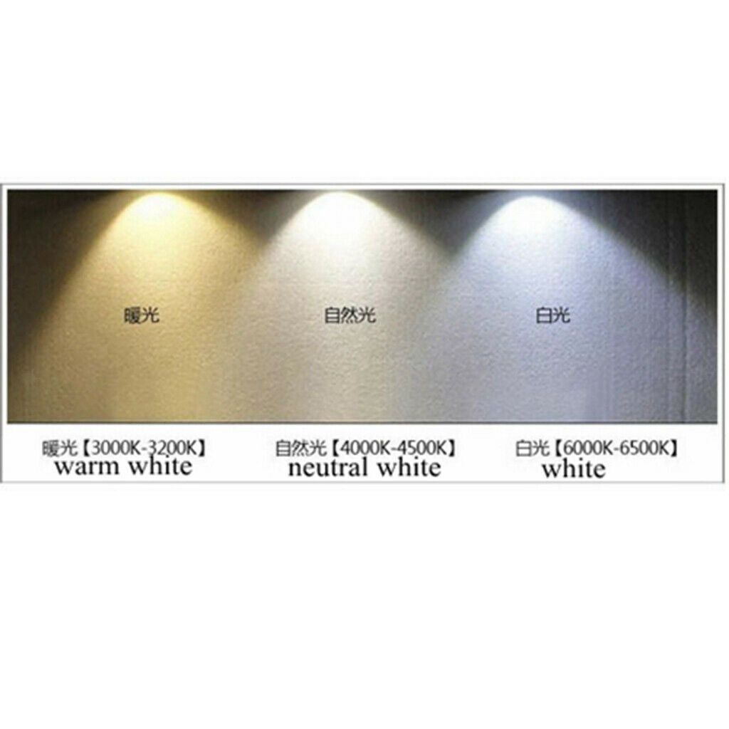 2 Pieces 12V 3W Boat LED Spotlight Interior Reading Light Wall Lamp, 3000K Warm