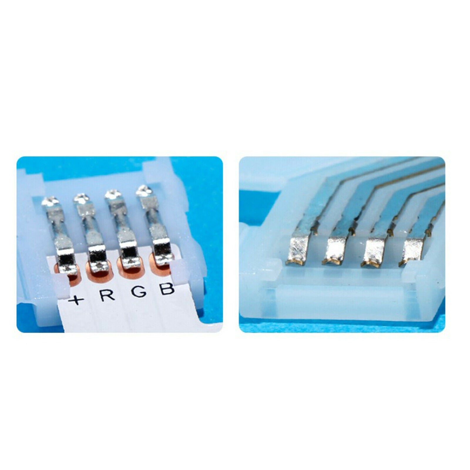 5pcs LED Strip Light Corner Connectors RGB L Shape Adapters 90 Degree Joint